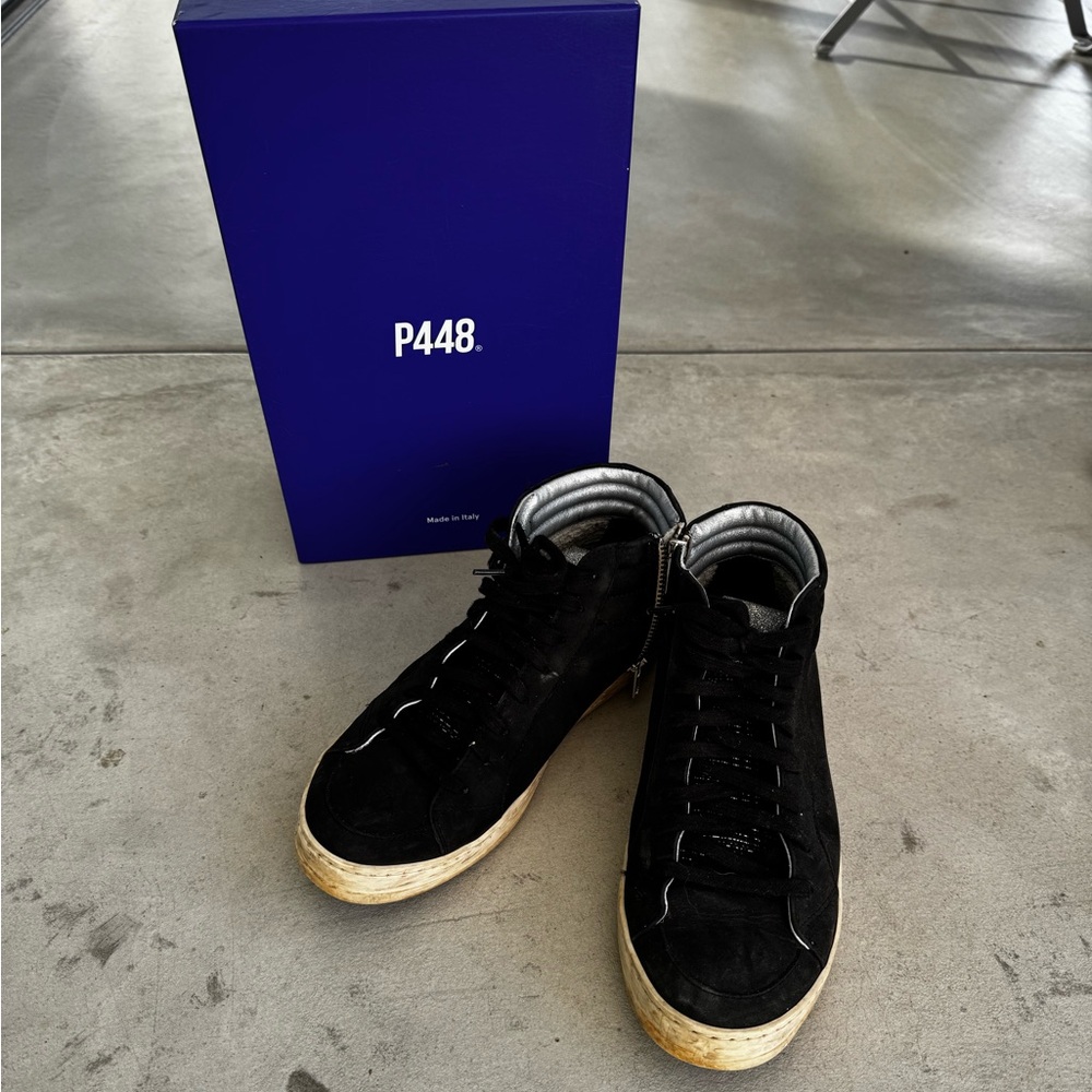 P448 Black High Tops made in Italy